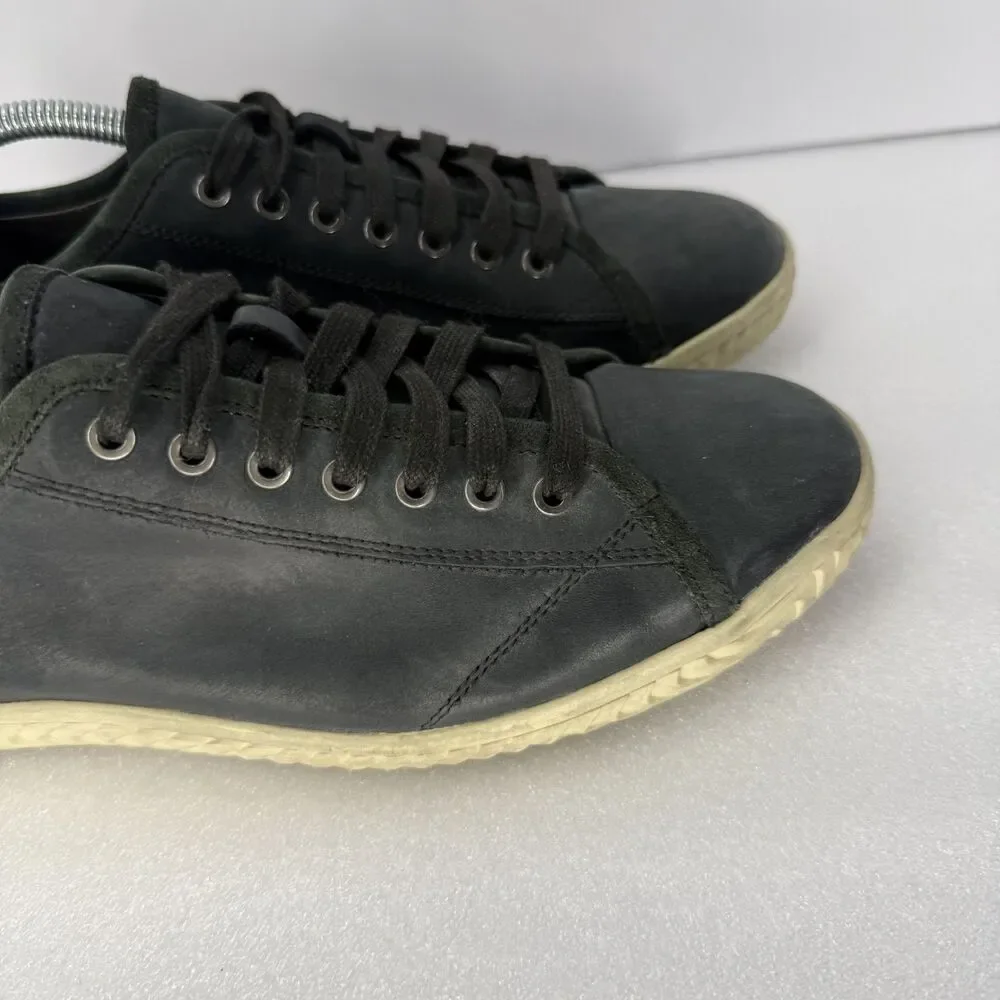 John Varvatos Shoes Men 9.5 Hattan USA Leather Low Top Sneakers Black